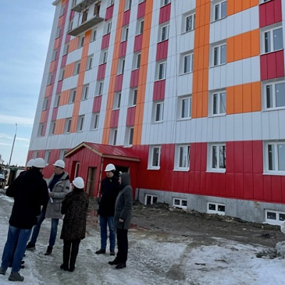 Рабочая поездка депутатов по объектам строительства в Нарьян-Маре